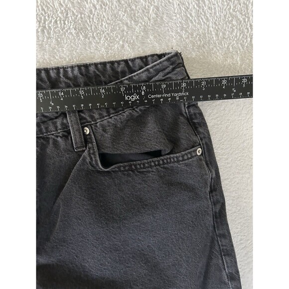 H&M & Jeans 2 Pair Baggy Loose Fit / High And Low Waist Size 16 Black/blue - Picture 7 of 16